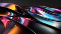 Abstract Futuristic Wave Pattern, Generative AI Royalty Free Stock Photo