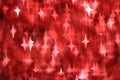 Abstract fuzzy dark red background with glowing stars