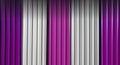 Abstract fuzzy stripes lines background painted in trendy white and purple vivid colors unfocused simple background pattern