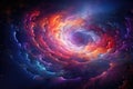Abstract Galaxy background, Colourful star. Generative AI Royalty Free Stock Photo