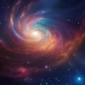 Abstract galaxy background with swirling stars and cosmic elements Mystical and dreamy illustration for space-themed projects2