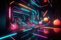 abstract gaming background 3d rendering illustration