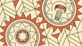 Abstract Gear and Mechanism Pattern: Industrial, Technical, and Mechanical Design, vector design Generative AI Royalty Free Stock Photo