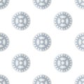 Abstract Gear Wheel Icon Seamless Pattern Royalty Free Stock Photo