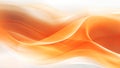 Abstract gentle orange white waves design with smooth curves and soft shadows on clean modern background Royalty Free Stock Photo