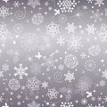 Abstract gentle violet Christmas seamless pattern