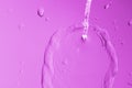 Abstract gently pink background with fluid flow and drops Royalty Free Stock Photo
