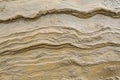 Abstract Geological Mudstone Strata Patterns and Riverbank Sediments on Organic Wet Earth Surface Royalty Free Stock Photo