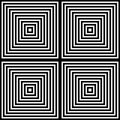 Geometric layer pattern black and white background