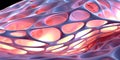 Abstract geometic 3d background, sponge structure holes texture. Generative AI
