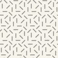 Abstract geometrc black and white deco art memphis fashion pattern