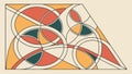 Abstract Geometric Angular Shapes, Modern Design Element, Dynamic Structure, vector design Generative AI Royalty Free Stock Photo