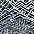 1626 Abstract Geometric Architecture: A visually captivating background featuring abstract geometric architecture with clean lin