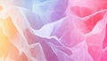 Abstract geometric backdrop featuring colorful plexus mesh design in soft gradients