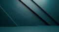 Abstract geometric backdrop with intersecting teal planes, dynamic diagonal lines, and modern 3d effect design Royalty Free Stock Photo