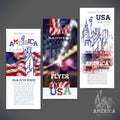 Abstract geometric background,banners, flag of USA