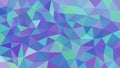 Abstract geometric background. Blue, green and violet triangle wallpaper.