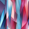 abstract geometric background with blue pink and red triangles Royalty Free Stock Photo