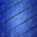 Abstract geometric background of blue triangles. Horizontal realistic shadow. eps 10 Royalty Free Stock Photo