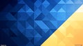 Abstract Geometric Background with Blue and Yellow Diamonds Royalty Free Stock Photo