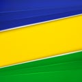 Abstract geometric background with Brazil flag Royalty Free Stock Photo