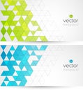 Abstract geometric background with color triangle