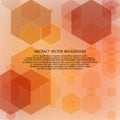 abstract geometric background. colored hexagons. eps 10 Royalty Free Stock Photo