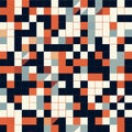 Abstract geometric background with colored squares. Seamless pattern.  generative AI Royalty Free Stock Photo