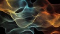Abstract geometric background with colorful plexus mesh and flowing patterns