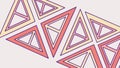 Abstract Geometric Background with Colorful Triangles, vector design Generative AI Royalty Free Stock Photo