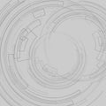 Abstract geometric background with concentric circles Dark circles on a gray background graphic decoration geometric lines