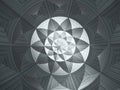 Abstract geometric background concentric intersection floral pattern wallpaper design