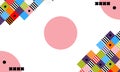 Abstract geometric background with copy spaces. Colorful geometry background. Royalty Free Stock Photo