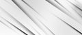 Abstract geometric background of diagonal, layered lines in grayscale Royalty Free Stock Photo