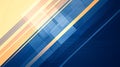 Abstract Geometric Background with Dynamic Blue and Yellow Diagonal Stripes and Grid Pattern Royalty Free Stock Photo