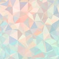 Abstract geometric background featuring a soft pastel color palette composed of overlapping triangles creating a modern low poly Royalty Free Stock Photo
