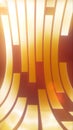 Abstract geometric background of glowing golden curved lines creating a futuristic light pattern Royalty Free Stock Photo