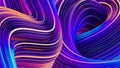 Abstract geometric background in holographic ultraviolet vibrant colors