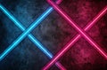 abstract geometric background with intersecting neon lines
