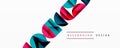 Abstract geometric background with layered gradient shapes forming dynamic patterns. Overlapping semi circles and Royalty Free Stock Photo