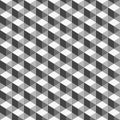 Abstract, geometric background, monochrome cube