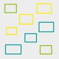 abstract geometric background of multicolored rectangles, beautiful frames