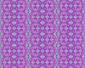 Regular intricate ornamental pattern purple pink and turquoise