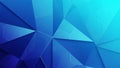 Abstract geometric background with multifaceted blue gradient and polygonal shapes Royalty Free Stock Photo