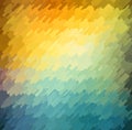 Abstract geometric background with orange, blue and yellow color. Summer sunny design. Royalty Free Stock Photo