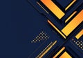 Abstract Geometric Background with Orange and Dark Blue Elements Royalty Free Stock Photo