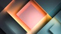 Abstract geometric background with overlapping squares creating colorful pattern Royalty Free Stock Photo