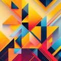 Abstract geometric background with overlapping triangles.