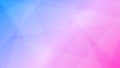 Vector Abstract Blue, Purple and Pink Gradient Geometric Background with Polygonal Texture Royalty Free Stock Photo
