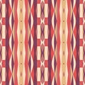 Abstract Geometric Background In Pink And Orange Colors. Seamless Vector Pattern